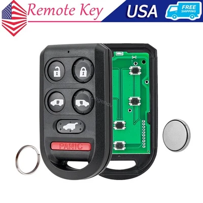 Mando a distancia para Honda Odyssey 2005 2006 2007 2008 2009 2010 llavero 6 botones Foto 1 de 4