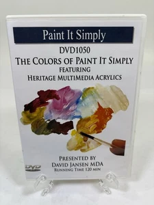 Paint It Simply DVD The Colors Of Paint It Simply Acrylics David Jansen 2013 - Imagen 1 de 4