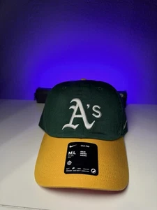 Raro Nike Oakland Athletics A’s MLB Sombrero Verde/Amarillo-Adam Port Estilo Gorra de Concierto - Imagen 1 de 4