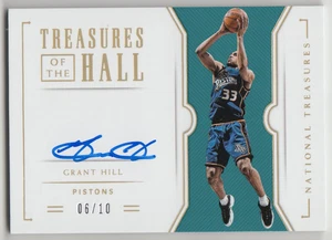 2018-19 Panini National Treasures Grant Hill Treasures Of The Hall Gold Auto /10 - Picture 1 of 2