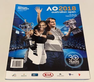 AUSTRALIAN OPEN 2018 Official Tennis Program Serena Williams Roger Federer Cover - Bild 1 von 5