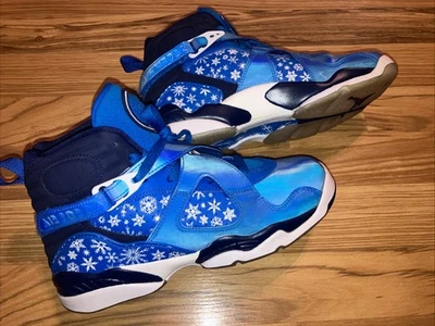 Zapato Air Jordan 8 Retro Copo de Nieve GS Talla 6Y Azul 305368-400 Usado Foto 1 de 4