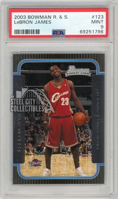 Леброн Джеймс 2003-04 Bowman дебютант карта #123 PSA 9 - Изображение 1 из 2