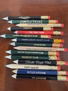 15 Golf Pencils From Top Golf Courses - Picture 1 of 1