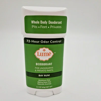 LUME Invisible Cream BAY RUM Whole Body Deodorant 2.2 oz 72 Hour Odor Control - Image 1 of 4