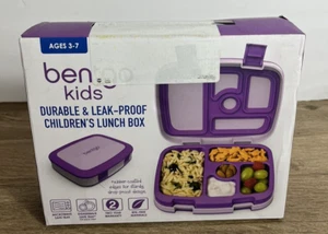 NEU Bentgo Kinder Lila Auslaufsicher, 5 Fächer Bento Brotdose Langlebiges Utensil - Bild 1 von 2