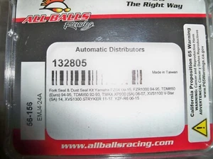 All Balls Racing Fork  Seal and Dust Seal Kit 132805 NOS - Picture 1 of 5