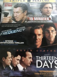 Triple Feature  15 Minutes , Frequency , Thirteen Days. DVD - Picture 1 of 2