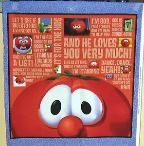 1 Sweet "He Loves You Very Much" Cotton Fabric Quilting Panel - Picture 1 of 1