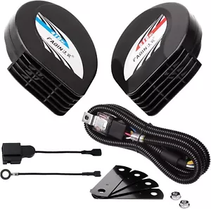 H198 FARBIN Slender Horn Low Profile 12V General Purpose Twin Tone Horn Set - Bild 1 von 7