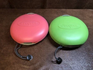 DiscGear 20 Disc CD DVD Game Carry Case Hard Shell Case Green Pink Lot of 2 - Picture 1 of 7