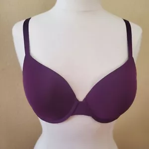 Victoria's Secret BH 36C T-Shirt leicht gefüttert halb lila/rosa Bügel - Bild 1 von 12