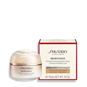 Shiseido BENEFIANCE WRINKLE SMOOTHING EYE Cream 15mL NEW BOXED Plumping - Picture 1 of 1