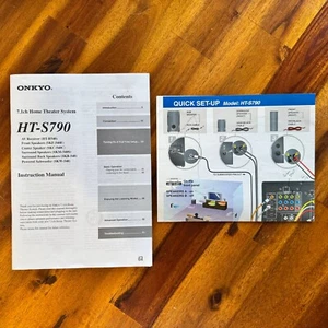 Onkyo Integra HT-S790 Receiver Owners Instruction Manual & Quick Set-up Guide - Picture 1 of 4