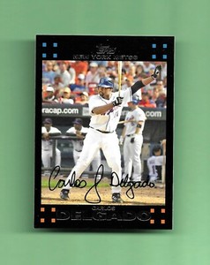 2007 Topps PEPSI Card # P115 CARLOS DELGADO NEW YORK METS SHARP!