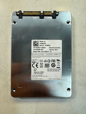 DELL V89JT LCH-128V2S-11 TW-0V89JT-55085-616-B3MR-A02 128GB 6Gb/s SATA 2.5" SSD - Image 1 of 4