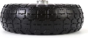 (2 Pack) 10 Inch Solid Polyurethane Tire 4.10/3.50-4 Tire, 10" Flat Free Whee... - Picture 1 of 7