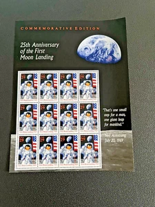 U.S. COMM SHEET OF 12 SCOTT#2841 1994 29ct MOON LANDING 25th ANNIVERSARY MNH - Picture 1 of 1