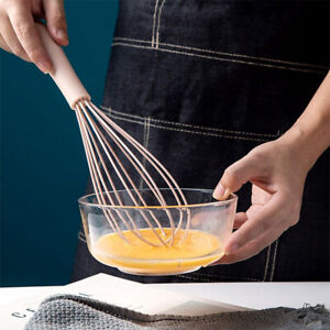 Manual Egg Beater Plastic Silicone Balloon Whisk Cream Stirring Mixing Whiski NN