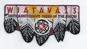 Wiatava OA Lodge 13, S-52, 100th Anniv. OA Flap (2015), C/E Brd., Mint - Picture 1 of 1
