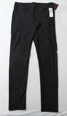 Leggings de yoga Felina para mujer atléticos apagones de dos bolsillos BL1 negros grandes Foto 1 de 4