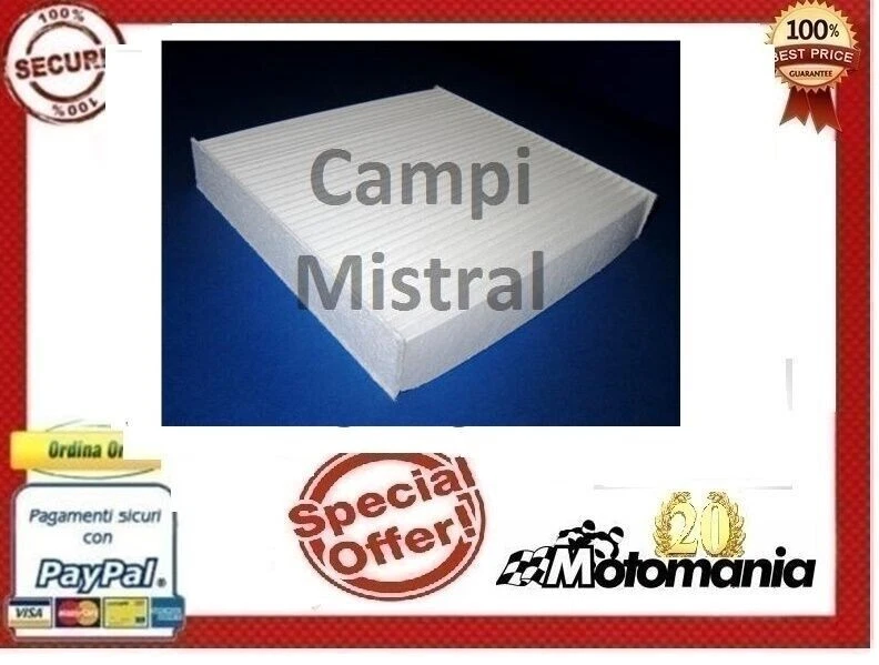 FILTRO ABITACOLO FC664Q 71775823 LA922 PU1253E A22002300 AH371 5321000 52126547