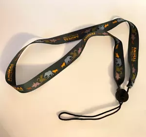 Vintage Animal Kingdom Trinkflasche Schlüsselband Disney Parks dunkelgrün - Bild 1 von 4