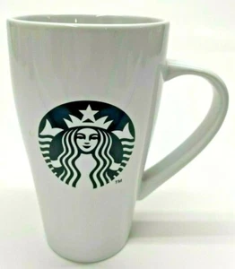 Starbucks 18 oz Mermaid Logo Tall Kaffee Keramik Tasse Becher weiß 2014 - Bild 1 von 7