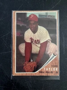 1962 TOPPS BASEBALL SET-BREAK #77 TONY TAYLOR - Picture 1 of 2