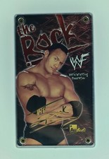 RARE 1999 Authentic Images WWF  3x5 Card THE ROCK NNO 4830 of 5000 