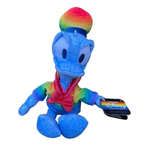 Just Play Disney Rainbow Pride Collection 9" Donald Duck Plush LGBTQ+ NWT Age 2+ - Picture 1 of 5