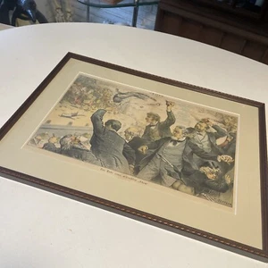 Puck Political Cartoons Keppler Art 1882-1903 Corruption  End Of A Bad Show - Picture 1 of 13