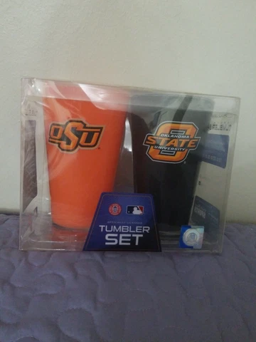 NCAA Oklahoma State Cowboys 20oz Insulated Acrylic Tumbler Set of 2 Cover