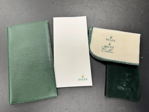 Original Vintage Rolex Check Notebook Kartenetui mit extra Notizblock & Etui - Bild 1 von 9