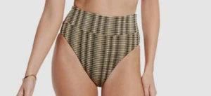 $104 Jets Women's Green Ravello High Legline Bikini Bottom Swimwear AU 14/US 10 - Picture 1 of 3