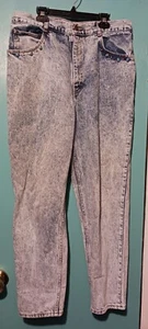 Vintage 80s No Excuses Acid Washed Mom Jeans Embezzled 32×27 - Picture 1 of 7