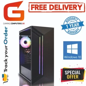Gaming PC Core i5 16GB 120GB+2TB GTX1650 Wins 10 Computer PC FREE DELIVERY - Picture 1 of 10