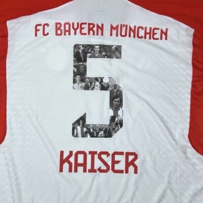 Sonder-trikot  FC Bayern München Mit Sonderflock Kaiser #9 L neu Beckenbauer - Bild 1 von 3