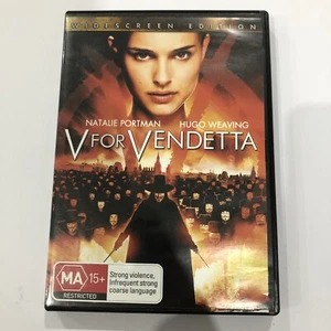 V For Vendetta (DVD, 2005) DVD - Region 4 - Good Condition - Free Postage - Picture 1 of 4