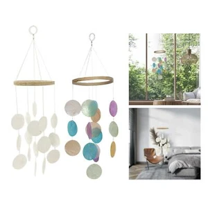 Exquis Shell Wind Chimes Hanging Decor Windchimes pour Yard Home Indoor - Photo 1/19
