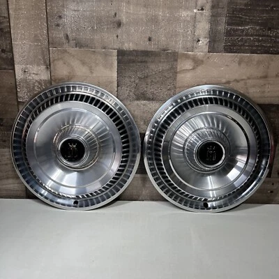 Par (2) Tapacubos Ford LTD 1967 15" cubiertas de rueda 67 años 60 OEM vintage Foto 1 de 4