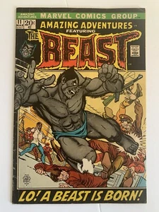 AMAZING ADVENTURES #11 5.0 Sehr guter Zustand 1972 1. Auftritt von Furry Beast Marvel Comic - Bild 1 von 11