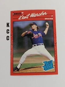1990 Donruss Baseball Rated Rookie #31 Kent Mercker - Picture 1 of 2