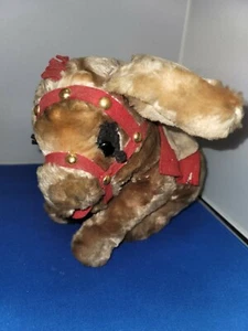 DE COLECCIÓN Juguete Mohair PELUCHE BURRO MULA CARNAVAL PREMIO PELUCHE 8" X 8" - Imagen 1 de 12