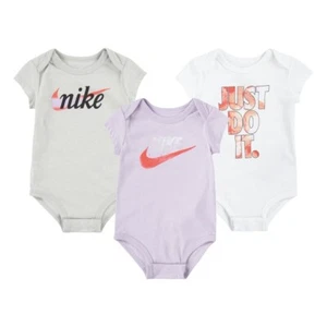 BODY GIRL NIKE SUMMER DAZE 3 PIECES BODYSUIT-LILAC / GRAY / WHITE-16J550-P6I - Picture 1 of 2