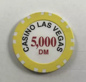 Chip de casino para juegos de casino vintage CASINO LAS VEGAS 5.000 DM - Imagen 1 de 1