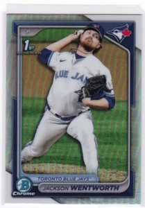 Jackson Wentworth REFRACTOR 2024 Bowman Draft #BDC-185 Blue Jays - Picture 1 of 3