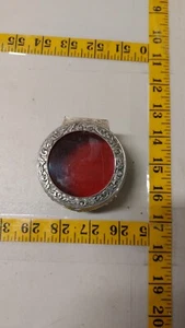 vintage ring box plated with silver and glass - Picture 1 of 5