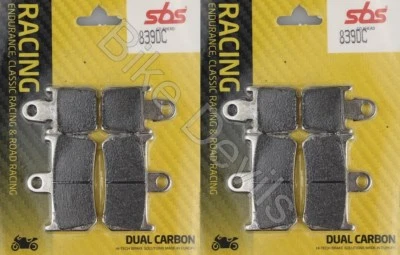 Yamaha YZF1000 R1 2007-2014 Dual Carbon SBS Front Race Brake Pads 839DC YZF-R1 - Image 1 of 2