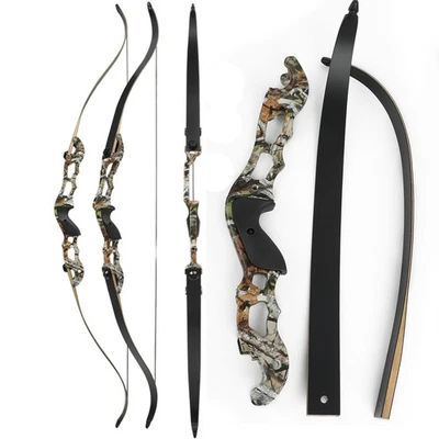 56"/58"/60" Takedown Recurve Bow 30-60lbs Archery Adult Shooting Target Hunt - Image 1 of 4